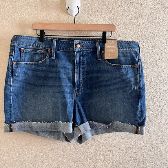 Madewell Pants - Madewell High Rise Denim Shorts Size 18W NWT